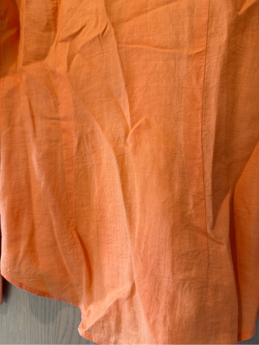 Ralph Lauren Blue Label Orange Button-Down Shirt Polo Pony Bamboo Slim Fit 4 - Picture 9 of 9